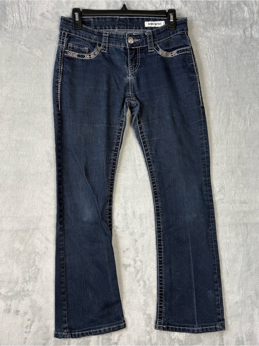 Day trip Jeans Girls size 26R Scorpio Bootcut 28x27 Embellished Pockets